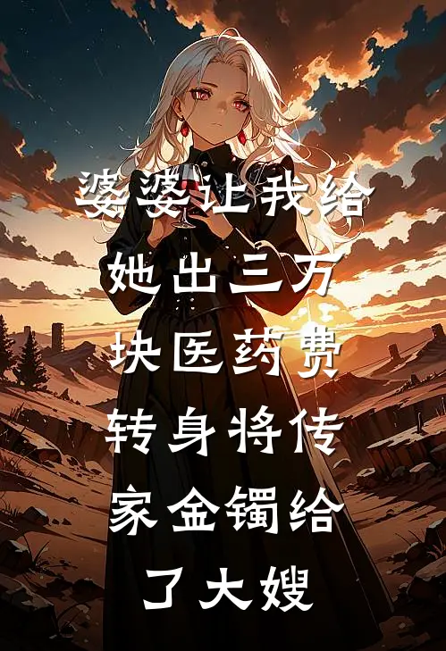 婆婆让我给她出三万块医药费，转身将传家金镯给了大嫂抖音热门免费小说完整版_最新好看小说婆婆让我给她出三万块医药费，转身将传家金镯给了大嫂抖音热门